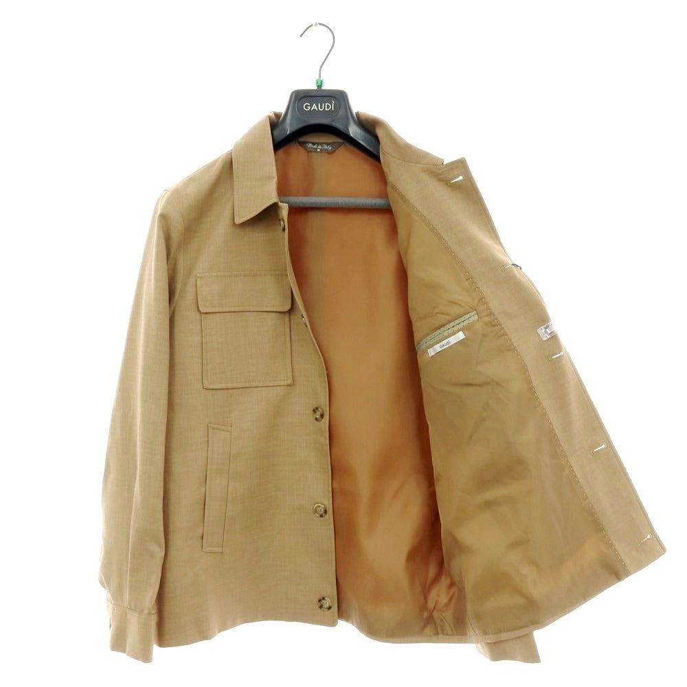 【新品アウトレット】ガウディ GAUDI 26SS ストレッチポリエステル セットアップ スーツ ベージュ【 48 】【 状態ランクN- 】【 メンズ 】