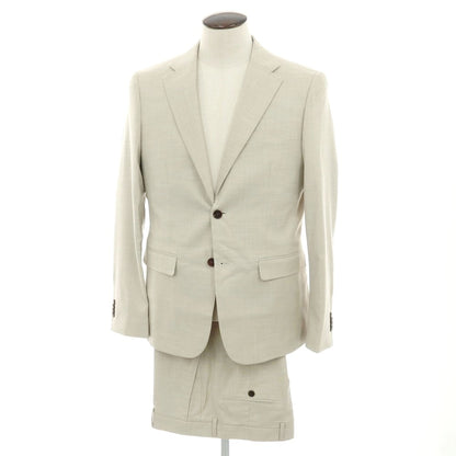 【新品アウトレット】ガウディ GAUDI 26SS ストレッチポリエステル 2つボタンスーツ サンドベージュ【 50（紙タグ表記） 】【 状態ランクN- 】【 メンズ 】