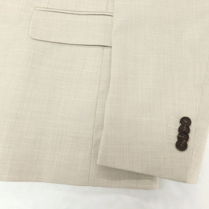 【新品アウトレット】ガウディ GAUDI 26SS ストレッチポリエステル 2つボタンスーツ サンドベージュ【 50（紙タグ表記） 】【 状態ランクN- 】【 メンズ 】