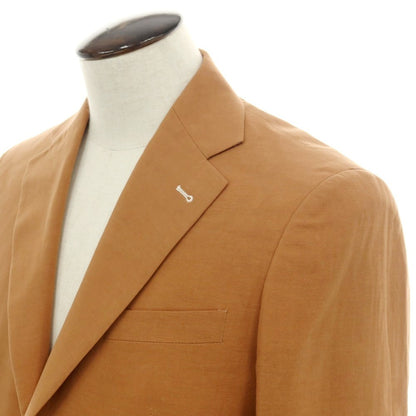 【新品】ガウディ GAUDI 26SS リヨセルリネン 2つボタンスーツ ライトブラウン【 50 】【 状態ランクN 】【 メンズ 】