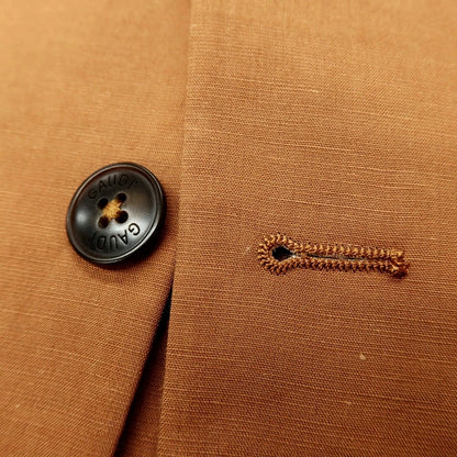 【新品】ガウディ GAUDI 26SS リヨセルリネン 2つボタンスーツ ライトブラウン【 50 】【 状態ランクN 】【 メンズ 】