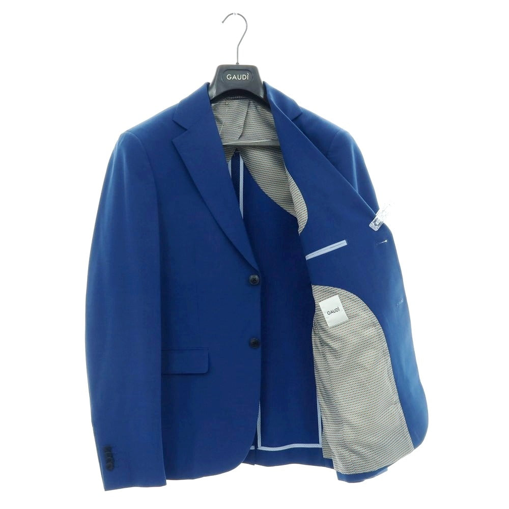 【新品】ガウディ GAUDI 26SS ストレッチポリエステル 2つボタンスーツ ダークブルー【 50 】【 状態ランクN 】【 メンズ 】