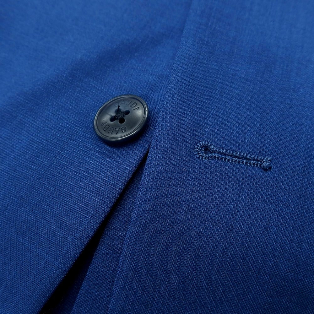 【新品】ガウディ GAUDI 26SS ストレッチポリエステル 2つボタンスーツ ダークブルー【 50 】【 状態ランクN 】【 メンズ 】