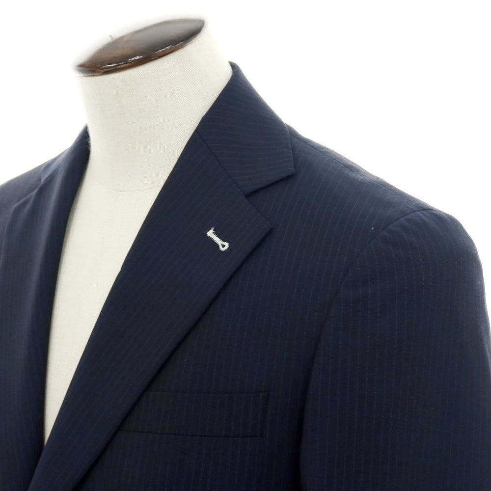 【新品】ガウディ GAUDI 26SS ストレッチポリエステル 2つボタンスーツ ネイビー【 50 】【 状態ランクN 】【 メンズ 】
