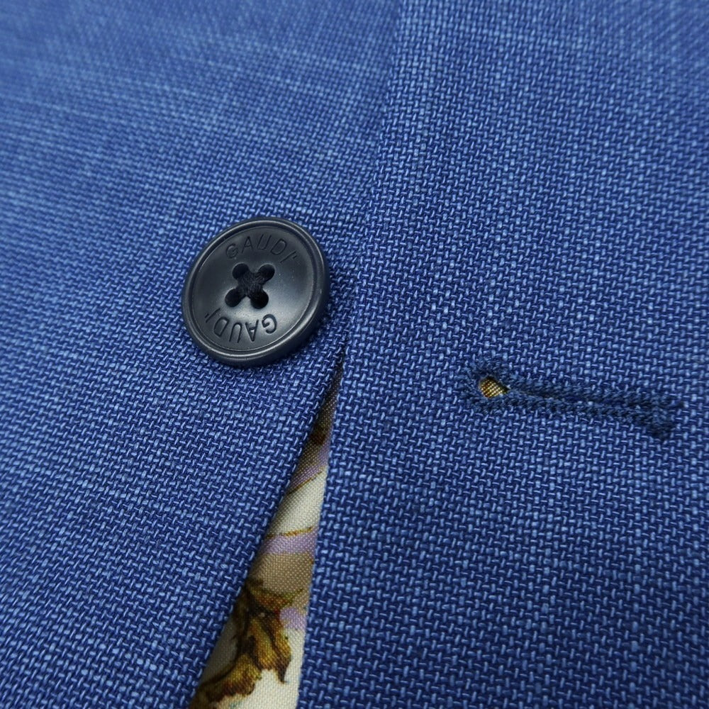 【新品】ガウディ GAUDI 26SS ストレッチポリエステル 2つボタンスーツ ダークブルー【 50 】【 状態ランクN 】【 メンズ 】