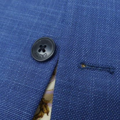 【新品】ガウディ GAUDI 26SS ストレッチポリエステル 2つボタンスーツ ダークブルー【 50 】【 状態ランクN 】【 メンズ 】