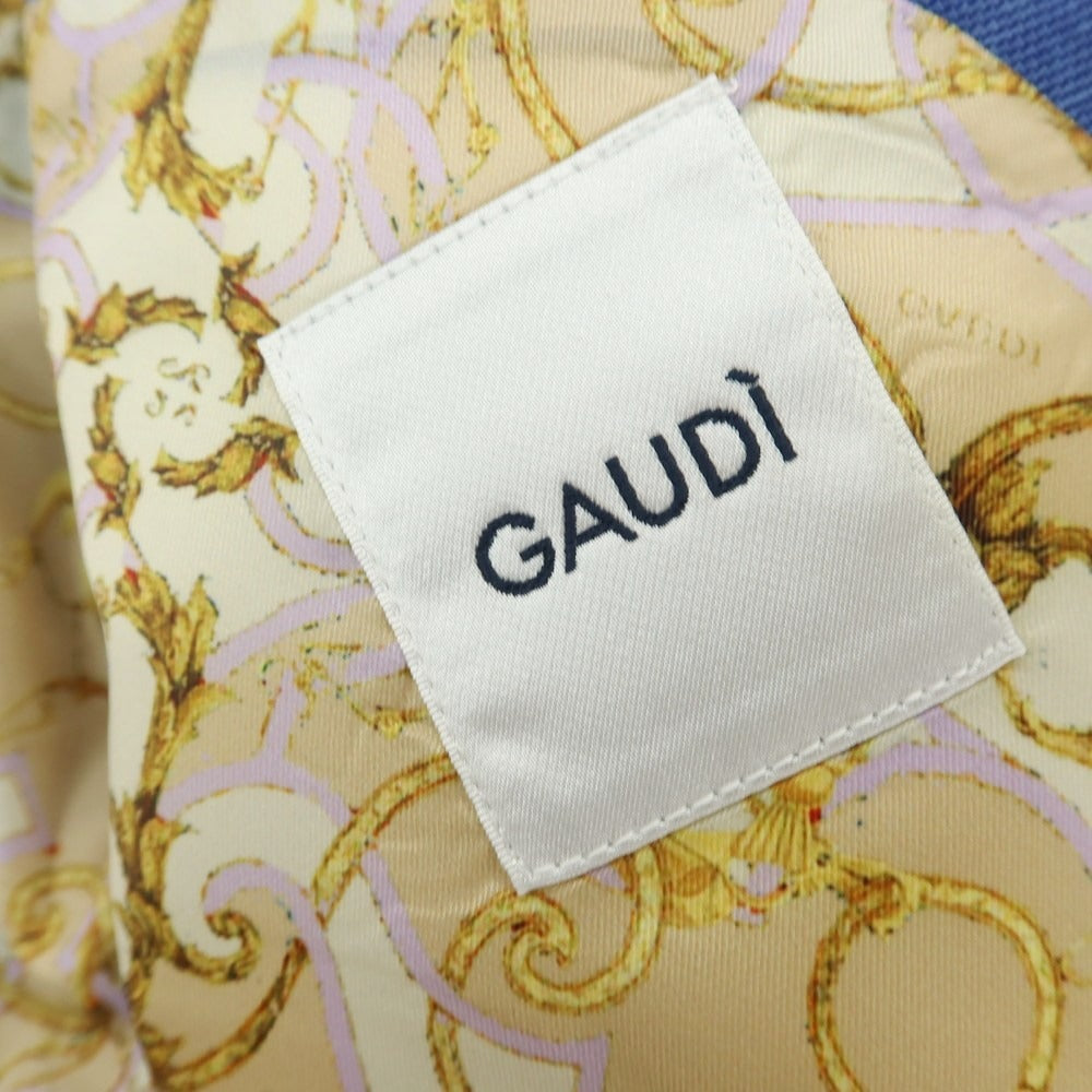 【新品】ガウディ GAUDI 26SS ストレッチポリエステル 2つボタンスーツ ダークブルー【サイズ50】【 状態ランクN 】【 メンズ 】[DPD]