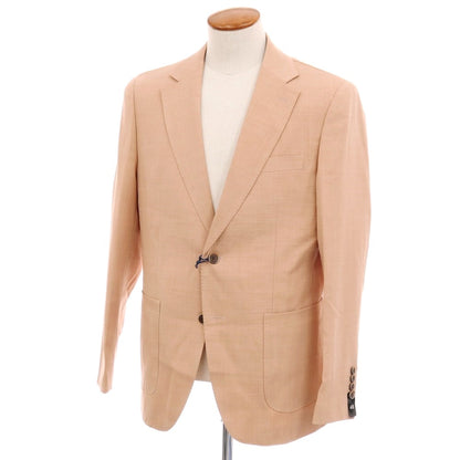 【新品】ガウディ GAUDI 26SS ポリエステルヴィスコース テーラードジャケット サーモン【 48 】【 状態ランクN 】【 メンズ 】