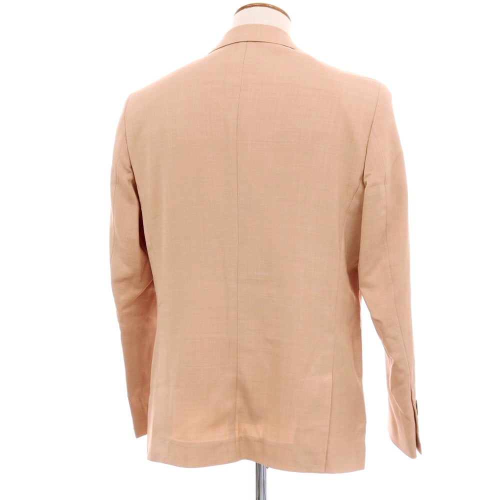 【新品】ガウディ GAUDI 26SS ポリエステルヴィスコース テーラードジャケット サーモン【 48 】【 状態ランクN 】【 メンズ 】