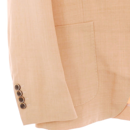 【新品】ガウディ GAUDI 26SS ポリエステルヴィスコース テーラードジャケット サーモン【 48 】【 状態ランクN 】【 メンズ 】