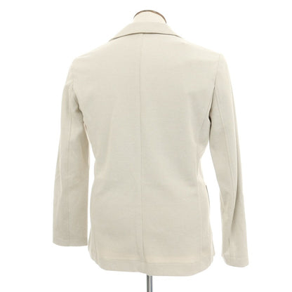 【新品】ガウディ GAUDI 26SS ポリエステルコットンジャージー カジュアルジャケット ベージュ【 50 】【 状態ランクN 】【 メンズ 】