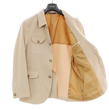 【新品アウトレット】ガウディ GAUDI 26SS ストレッチポリエステル カジュアルジャケット ベージュ【 48 】【 状態ランクN- 】【 メンズ 】
