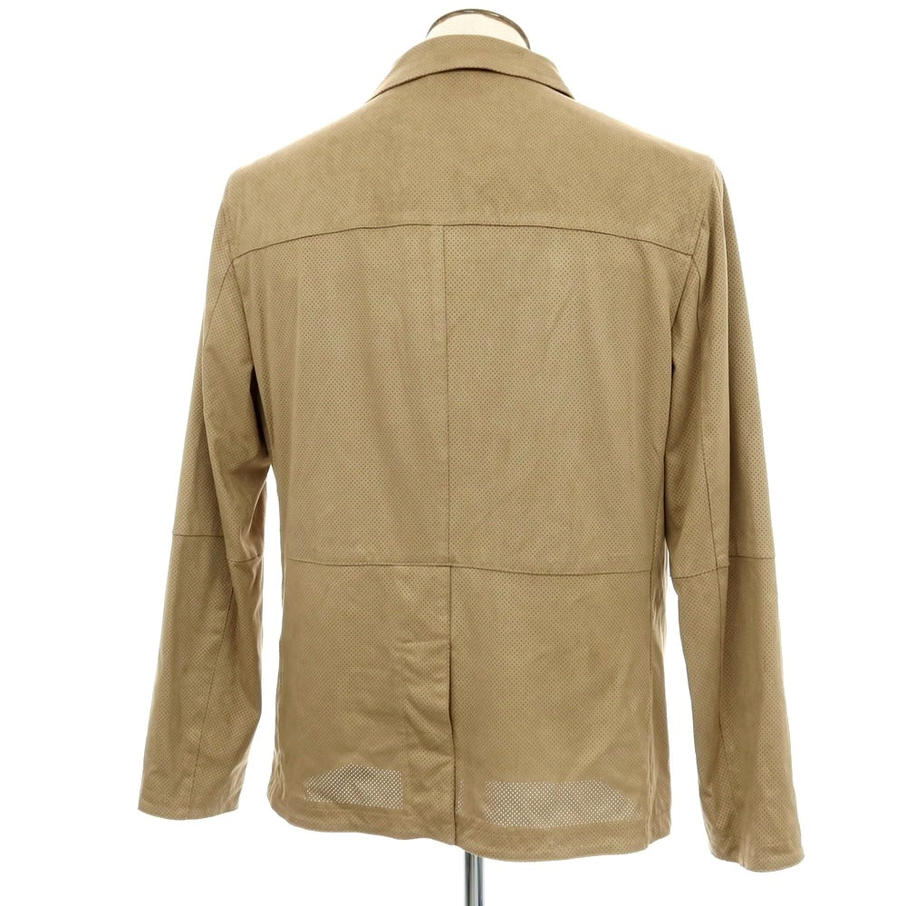 【新品アウトレット】ガウディ GAUDI 26SS エコスエード 26SS エコスエードブルゾン ベージュ【 L 】【 状態ランクN- 】【 メンズ 】