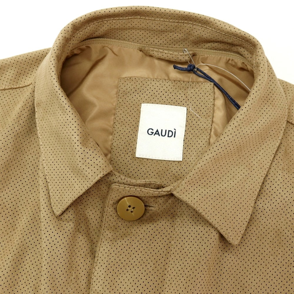 【新品アウトレット】ガウディ GAUDI 26SS エコスエード 26SS エコスエードブルゾン ベージュ【 L 】【 状態ランクN- 】【 メンズ 】