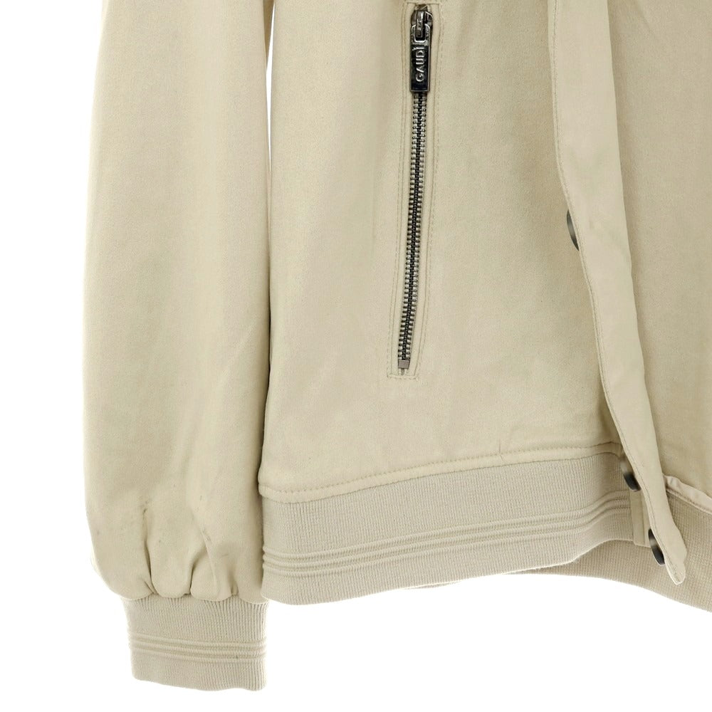 【新品アウトレット】ガウディ GAUDI 26SS エコスエードブルゾン ベージュ【 L 】【 状態ランクN- 】【 メンズ 】