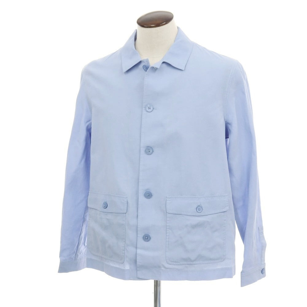 【新品アウトレット】ガウディ GAUDI 26SS リヨセルリネン ワークジャケット ライトブルー【 50 】【 状態ランクN- 】【 メンズ 】