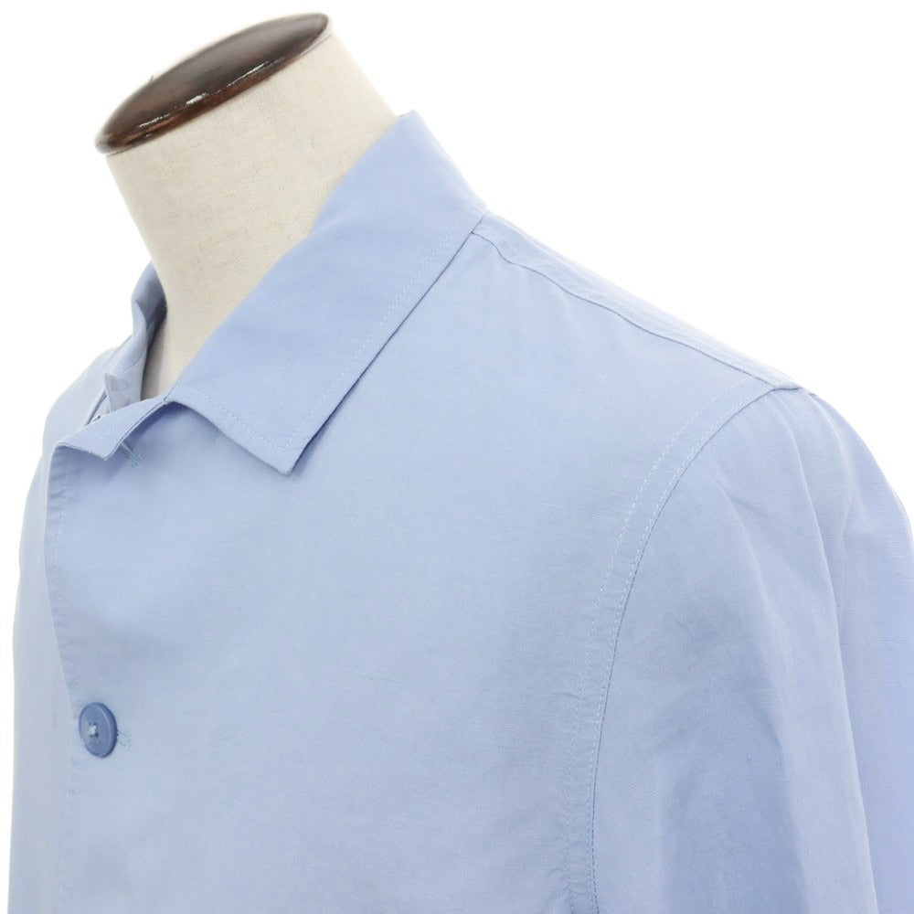 【新品アウトレット】ガウディ GAUDI 26SS リヨセルリネン ワークジャケット ライトブルー【 50 】【 状態ランクN- 】【 メンズ 】