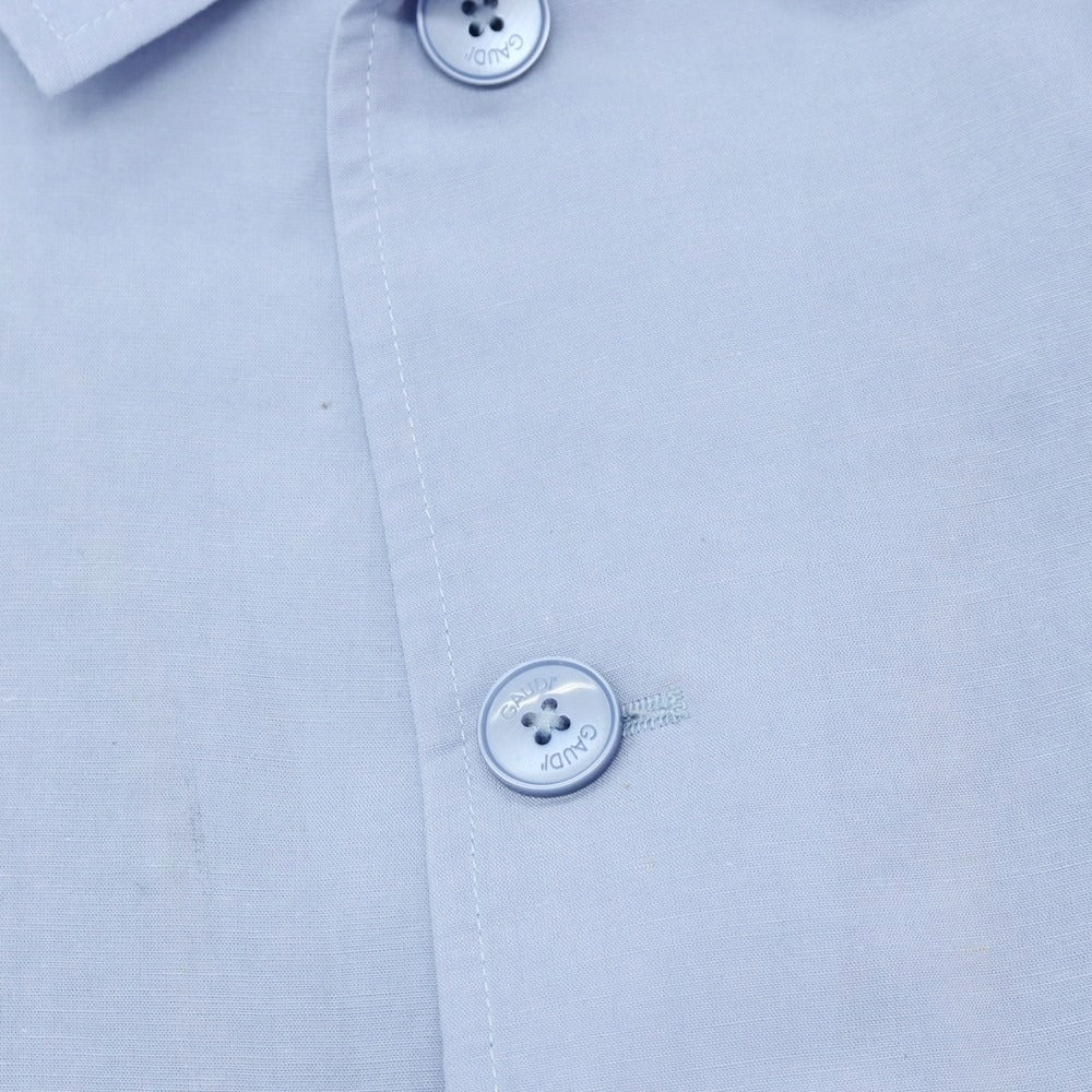 【新品アウトレット】ガウディ GAUDI 26SS リヨセルリネン ワークジャケット ライトブルー【 50 】【 状態ランクN- 】【 メンズ 】