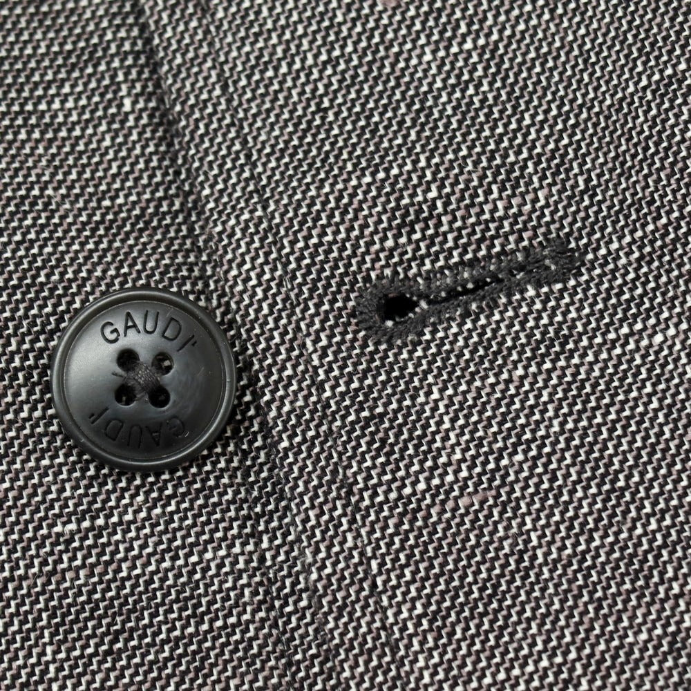 【新品】ガウディ GAUDI 26SS リネンコットン ワークジャケット ダークグレー【 50 】【 状態ランクN 】【 メンズ 】