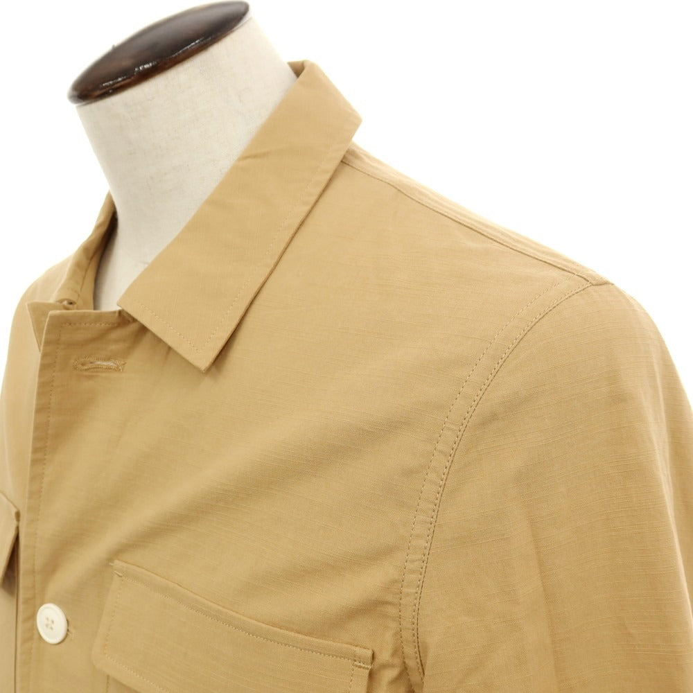 【新品】ガウディ GAUDI 26SS コットンリヨセル ワークジャケット キャメル【 L 】【 状態ランクN 】【 メンズ 】
