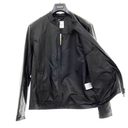 【新品】ガウディ GAUDI 26SS パンチングエコレザー ライダースジャケット ブラック【 L 】【 状態ランクN 】【 メンズ 】