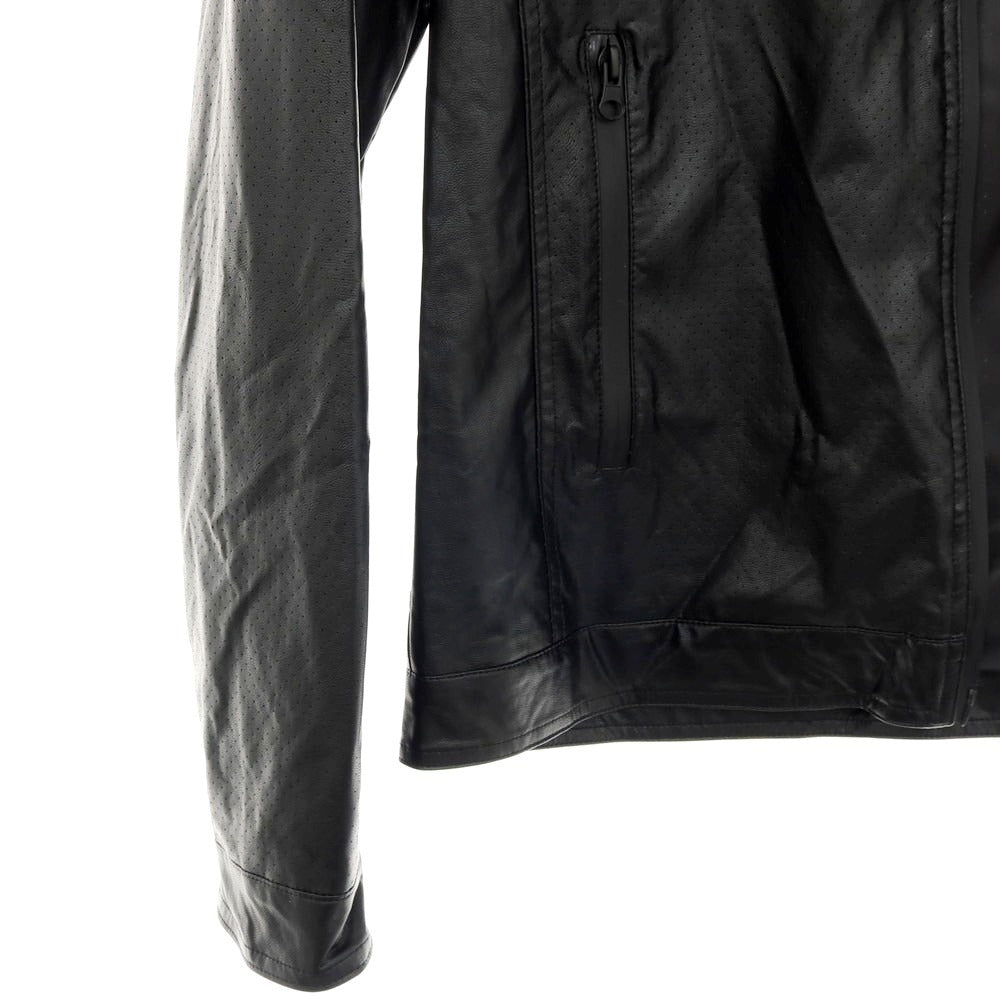 【新品】ガウディ GAUDI 26SS パンチングエコレザー ライダースジャケット ブラック【 L 】【 状態ランクN 】【 メンズ 】