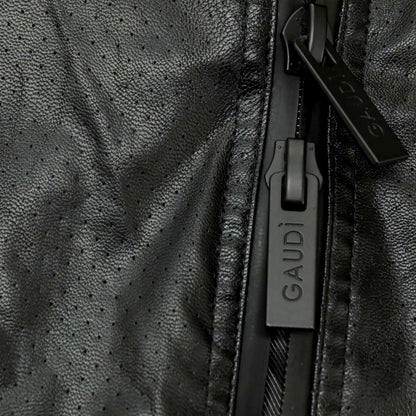 【新品】ガウディ GAUDI 26SS パンチングエコレザー ライダースジャケット ブラック【 L 】【 状態ランクN 】【 メンズ 】