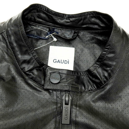 【新品】ガウディ GAUDI 26SS パンチングエコレザー ライダースジャケット ブラック【 L 】【 状態ランクN 】【 メンズ 】