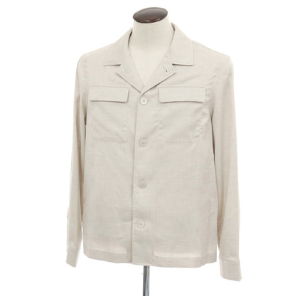 【新品】ガウディ GAUDI 26SS ポリエステル シャツブルゾン サンドベージュ【 50 】【 状態ランクN 】【 メンズ 】