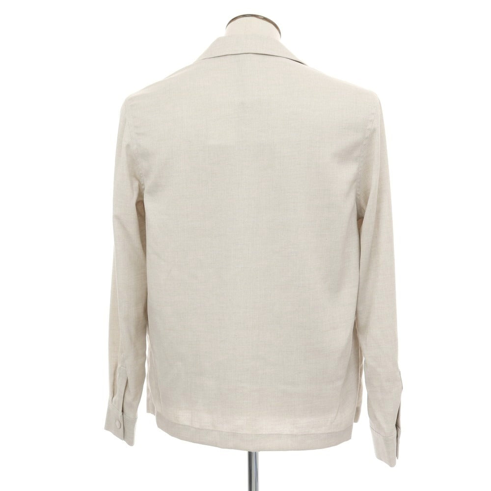 【新品】ガウディ GAUDI 26SS ポリエステル シャツブルゾン サンドベージュ【 50 】【 状態ランクN 】【 メンズ 】