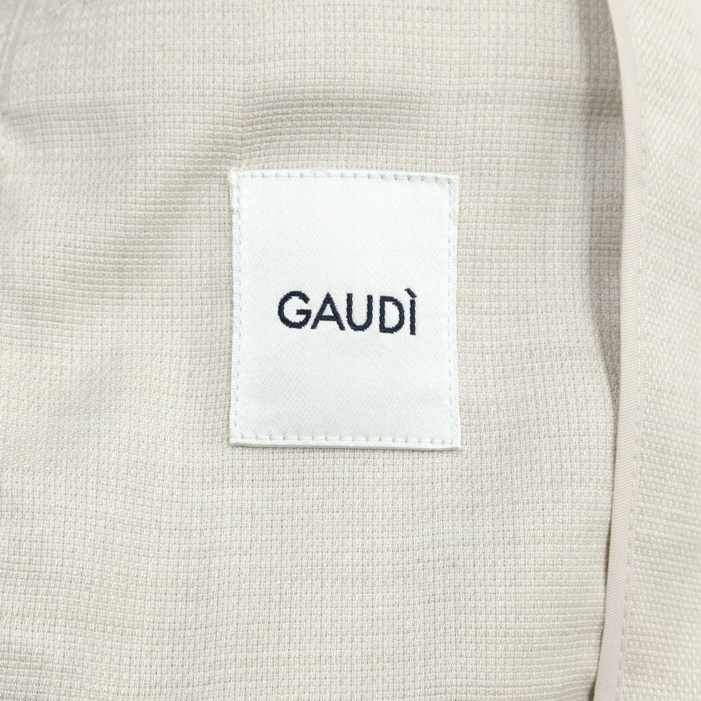 【新品】ガウディ GAUDI 26SS ポリエステル シャツブルゾン サンドベージュ【 50 】【 状態ランクN 】【 メンズ 】