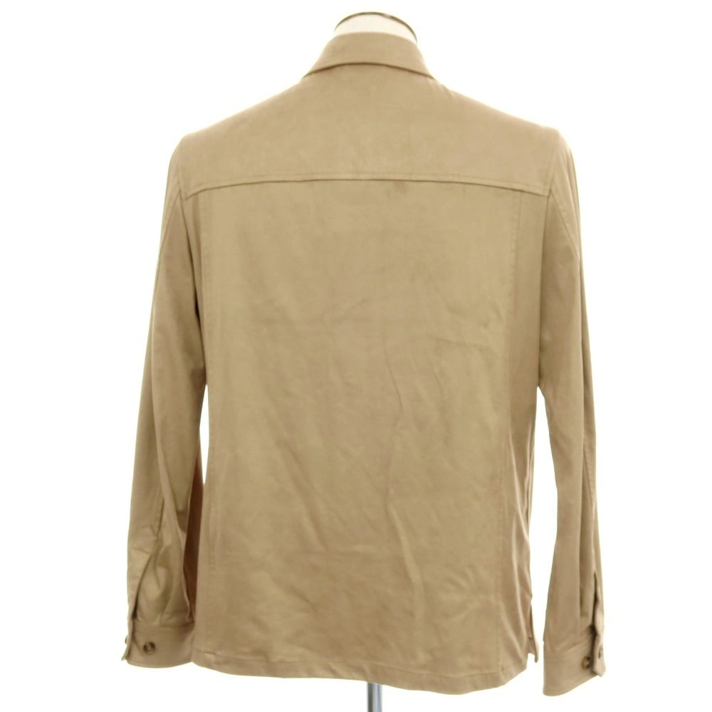 【新品】ガウディ GAUDI 26SS エコスエード シャツブルゾン ベージュ【 L 】【 状態ランクN 】【 メンズ 】