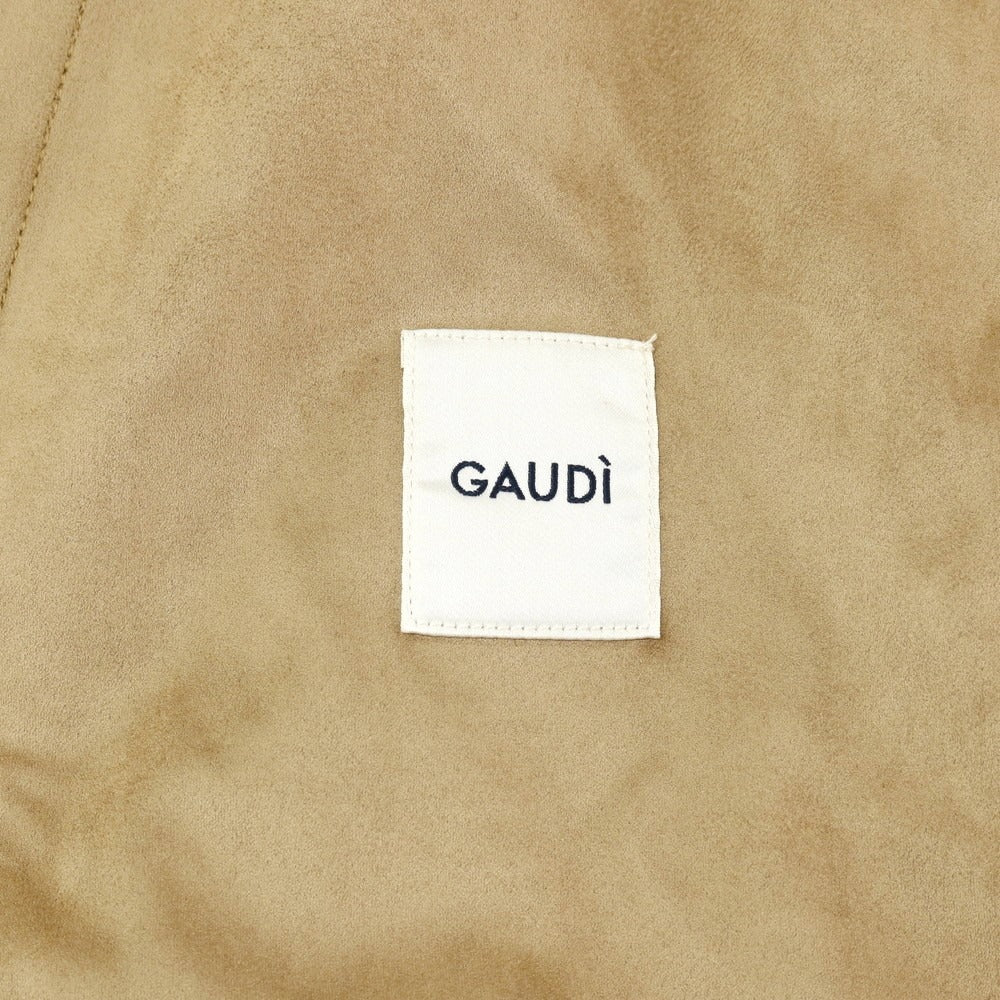 【新品】ガウディ GAUDI 26SS エコスエード シャツブルゾン ベージュ【 サイズL 】【 状態ランクN 】【 メンズ 】 [CPD]