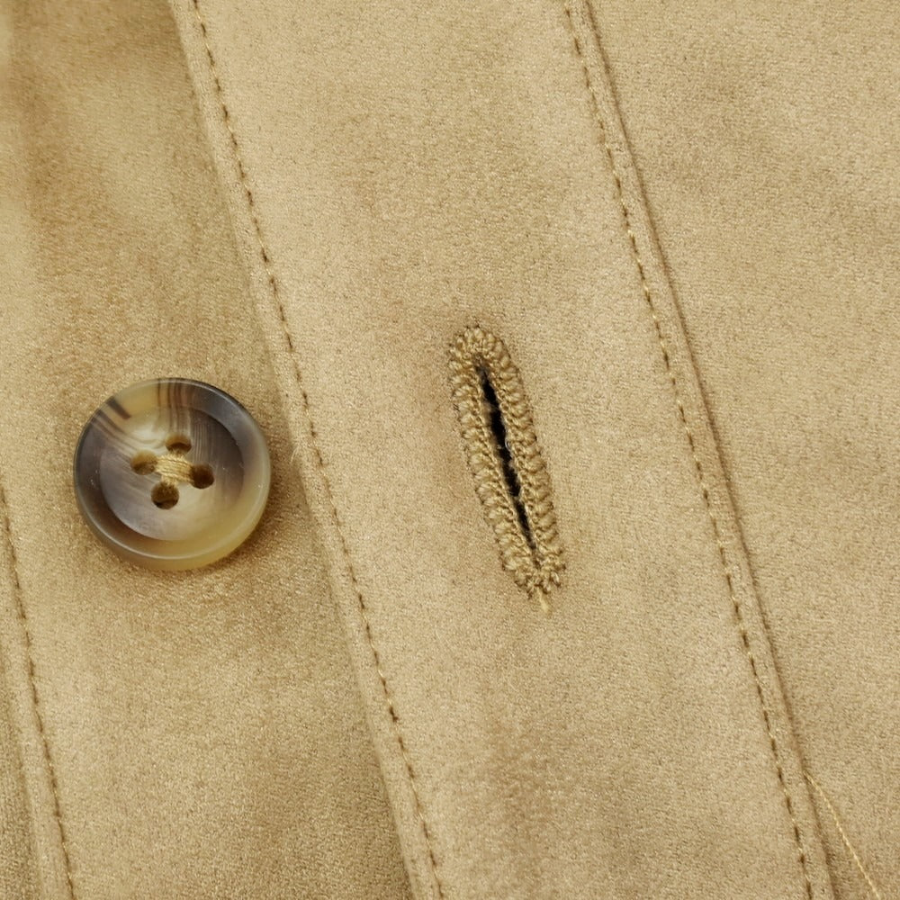 【新品】ガウディ GAUDI 26SS エコスエード シャツブルゾン ベージュ【 L 】【 状態ランクN 】【 メンズ 】