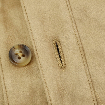 【新品】ガウディ GAUDI 26SS エコスエード シャツブルゾン ベージュ【 L 】【 状態ランクN 】【 メンズ 】