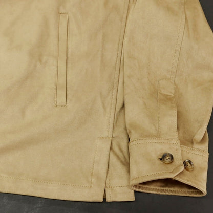 【新品】ガウディ GAUDI 26SS エコスエード シャツブルゾン ベージュ【 L 】【 状態ランクN 】【 メンズ 】
