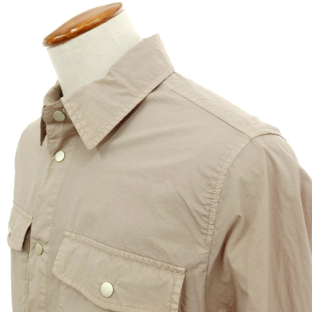 【新品】ガウディ GAUDI 26SS ナイロン シャツブルゾン ベージュ【サイズ48】【 状態ランクN 】【 メンズ 】[DPD]