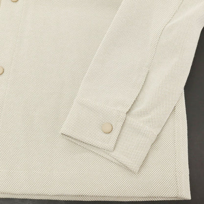 【新品】ガウディ GAUDI 26SS ポリエステルコットンジャージー シャツブルゾン ベージュ【 50 】【 状態ランクN 】【 メンズ 】