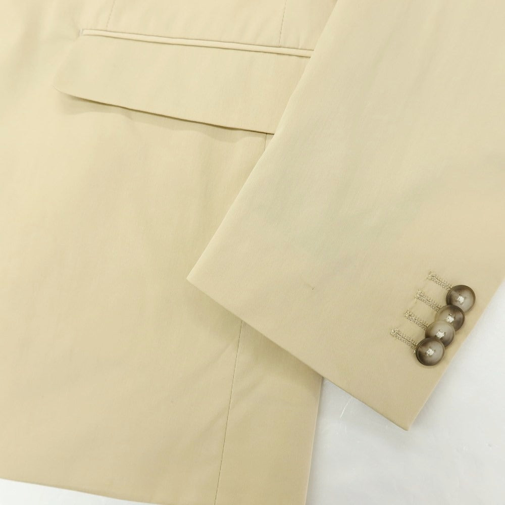 【新品アウトレット】ガウディ GAUDI 26SS ストレッチコットンナイロン 2つボタンスーツ ベージュ【サイズ50】【 状態ランクN- 】【 メンズ 】[DPD]