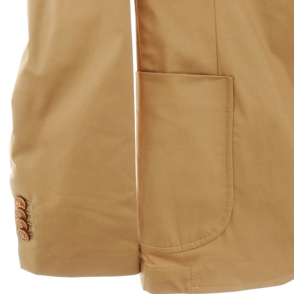 【新品】ガウディ GAUDI 26SS コットンナイロン テーラードジャケット ブラウン【 48 】【 状態ランクN 】【 メンズ 】