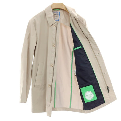 【新品】ガウディ GAUDI 26SS ストレッチナイロン ステンカラーコート ベージュ系【 L 】【 状態ランクN 】【 メンズ 】