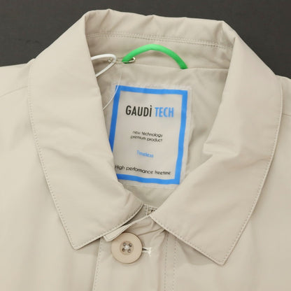 【新品】ガウディ GAUDI 26SS ストレッチナイロン ステンカラーコート ベージュ系【 L 】【 状態ランクN 】【 メンズ 】