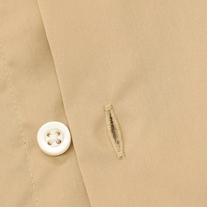 【新品】ガウディ GAUDI ストレッチ コットンナイロン レギュラーカラー カジュアルシャツ ベージュ【 L 】【 状態ランクN 】【 メンズ 】