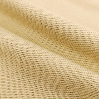 【新品】ガウディ GAUDI ハイゲージ コットン Vネック プルオーバーニット ベージュ【 L 】【 状態ランクN 】【 メンズ 】