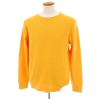 【新品】ガウディ GAUDI ハイゲージ コットン クルーネック プルオーバーニット オレンジ【 L 】【 状態ランクN 】【 メンズ 】