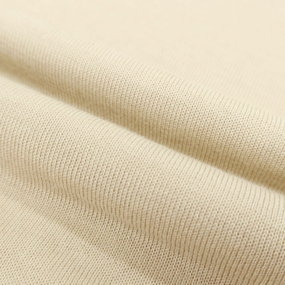 【新品】ガウディ GAUDI ハイゲージ リヨセルレーヨン クルーネック 半袖 プルオーバーニット ベージュ【 M 】【 状態ランクN 】【 メンズ 】