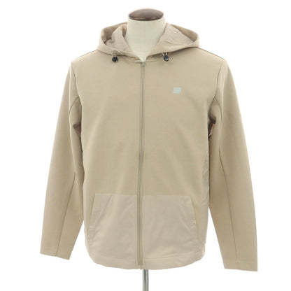 【新品】ガウディ GAUDI コットンポリエステルジャージー×ナイロン ジップアップ パーカー ベージュ【 L 】【 状態ランクN 】【 メンズ 】