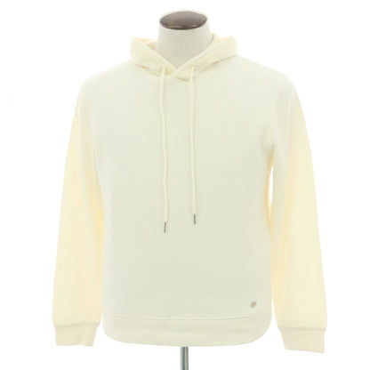 【新品アウトレット】ガウディ GAUDI コットンポリエステル プルオーバー パーカー アイボリー【 L 】【 状態ランクN- 】【 メンズ 】