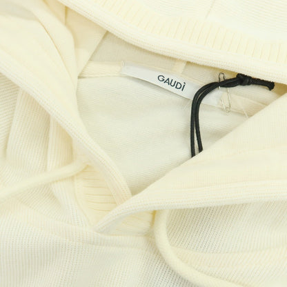 【新品アウトレット】ガウディ GAUDI コットンポリエステル プルオーバー パーカー アイボリー【 L 】【 状態ランクN- 】【 メンズ 】
