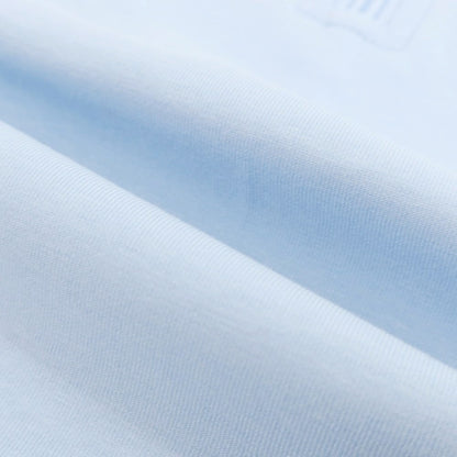 【新品アウトレット】ガウディ GAUDI コットンポリエステル ジャージー スタンドカラー ハーフジップトップ ライトブルー【 L 】【 状態ランクN- 】【 メンズ 】